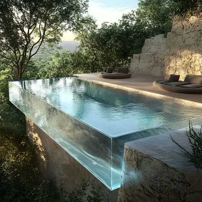 Glass-Walled Pools