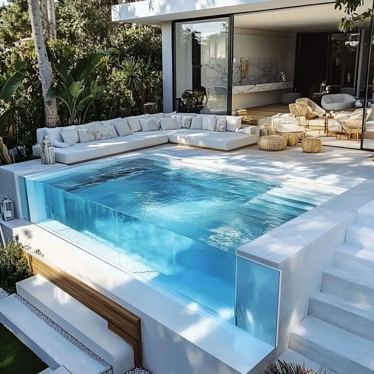 Glass-Walled Pools